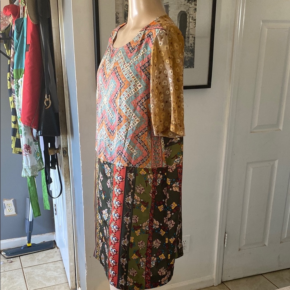 Anthropologie Tiny Patchwork Sheath Pencil Dress - image 4